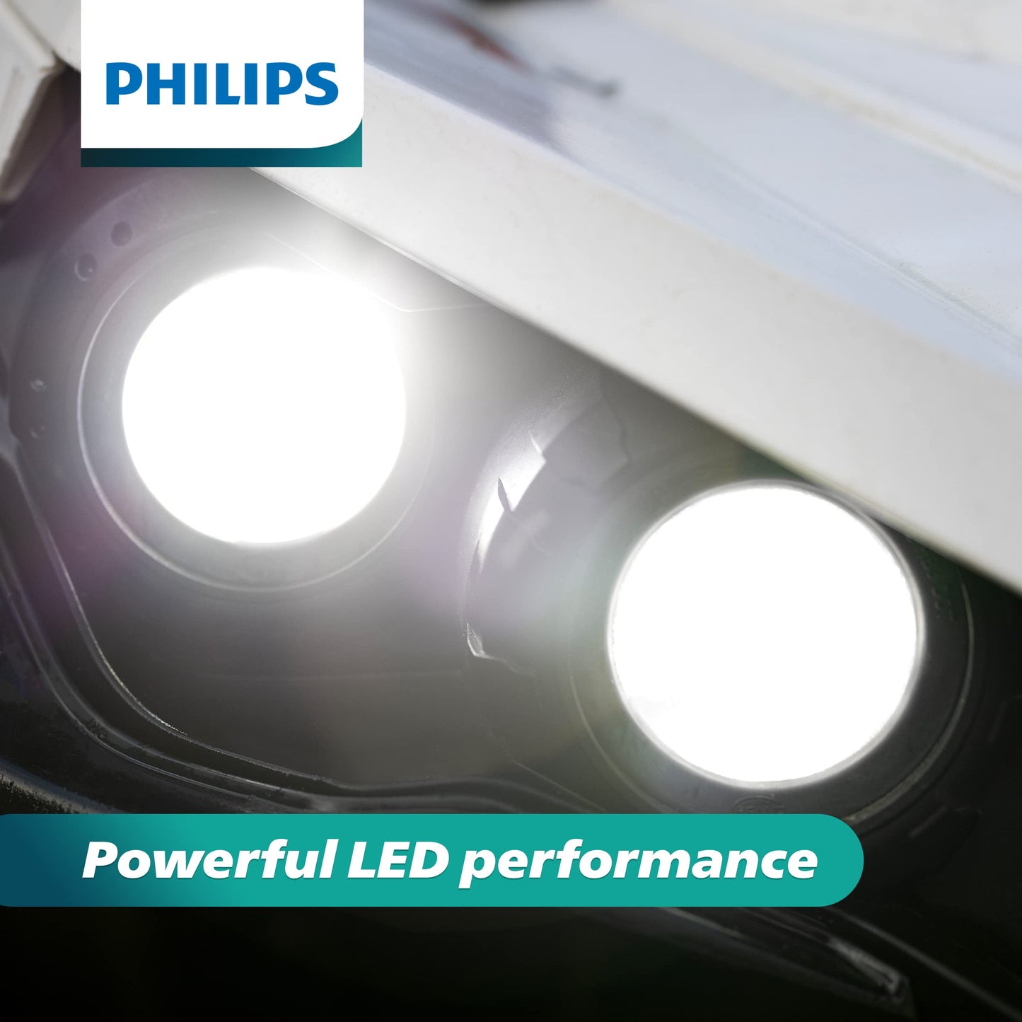 Philips UltinonSport PS24WFF LED Bulb, Fog Light & Powersports Headlights, 2 Pack, White