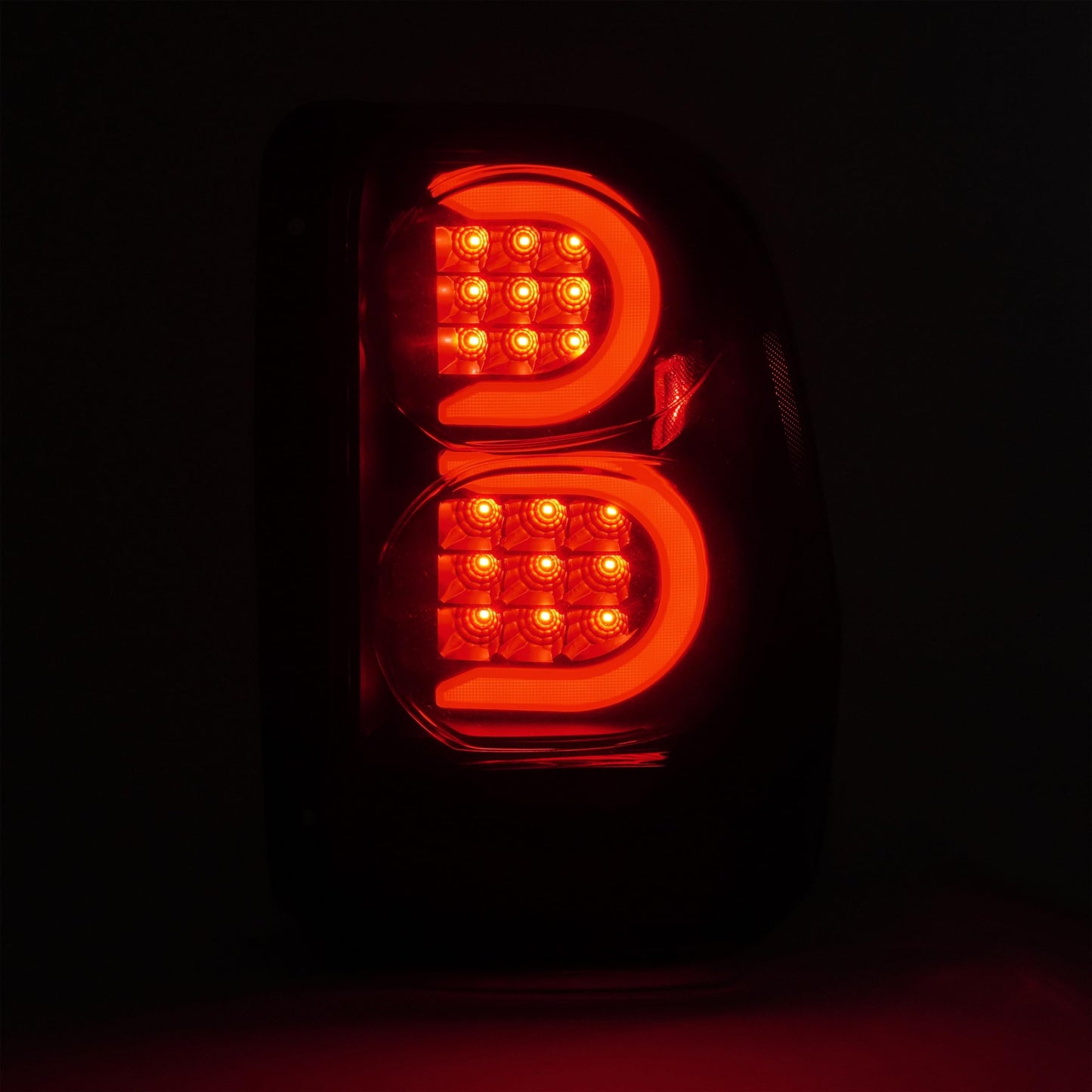 HECASA LED Tail Lights for 2002-2009 Chevy Trailblazer - Smoke Lens, Black Housing, Model MO-3454
